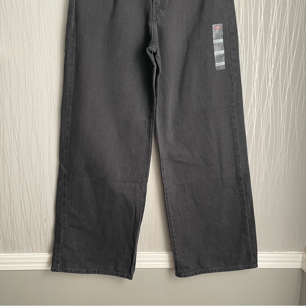 Levi’s Women’s High Rise Cinch Baggy Jeans - Black Wash Size 28 X 31 NWT - Picture 9 of 16